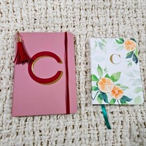 Pink and White Monogrammed Notebooks/Journal